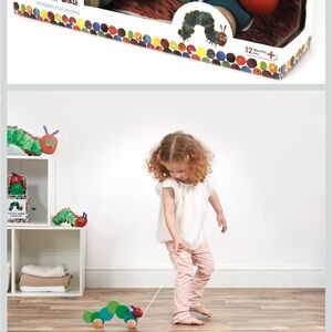 Very Hungry Caterpillar wooden pull toy